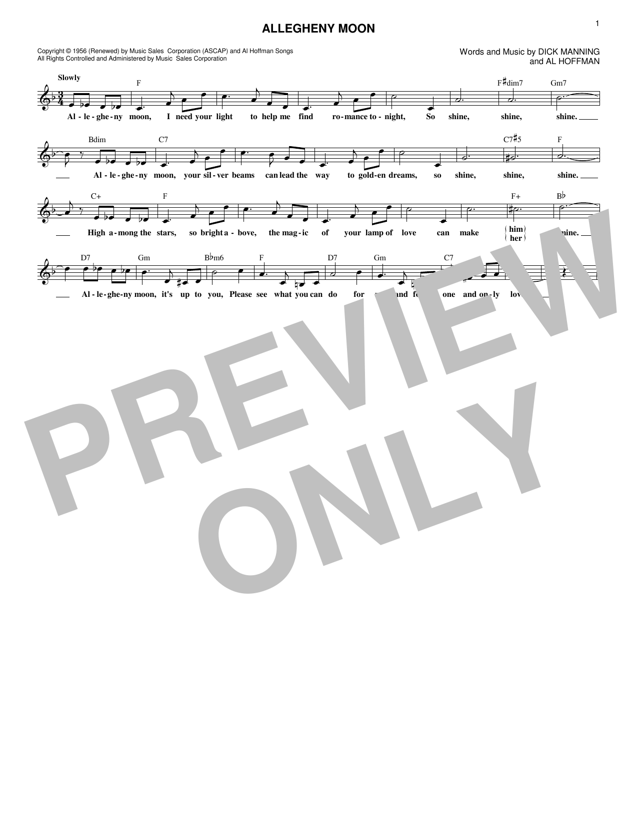 Produktbild zu: Allegheny Moon