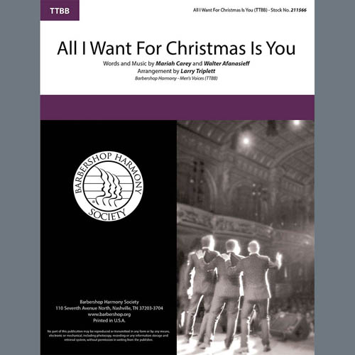 Product picture to: All I Want For Christmas Is You (arr. Larry Triplett)