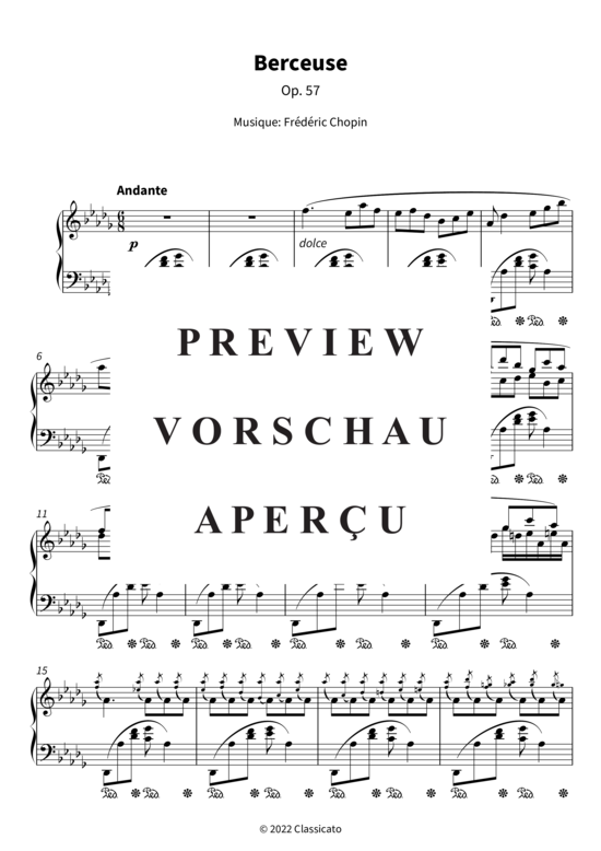 gallery: Berceuse - Op. 57 , , (Klavier Solo)