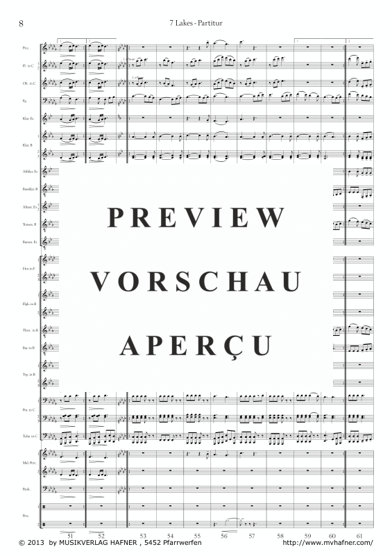 Product gallery: Page 11 of 11 7 Lakes, , (large wind orchestra)