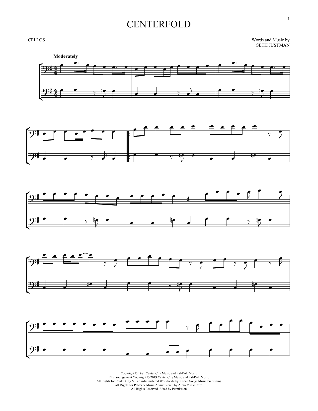 Produktgalerie: Seite 1 von 1 Centerfold, J. Geils Band, Violoncello