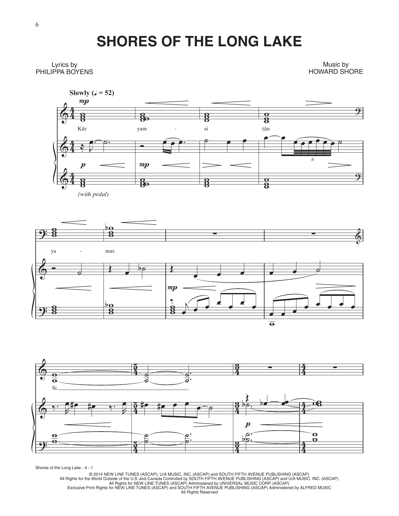 Produktbild zu: Shores Of The Long Lake (from The Hobbit: The Battle of the Five Armies)