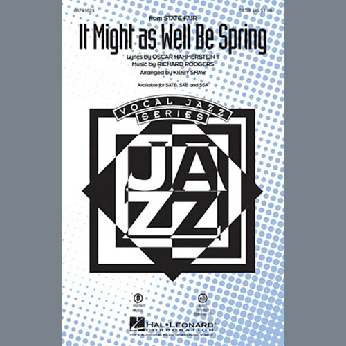 cover: It Might As Well Be Spring, Kirby Shaw, Chor