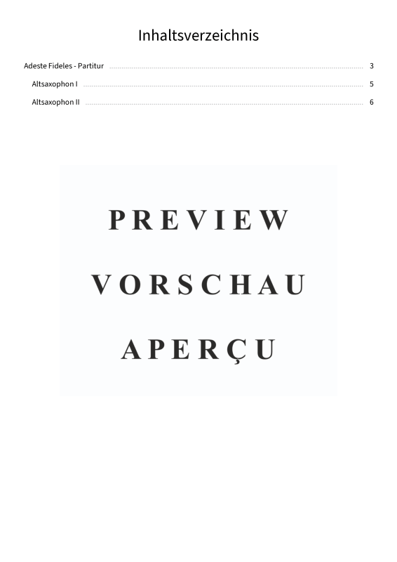 Product gallery: Page 4 of 8 Adeste Fideles - aus dem Album Barock und Jazz zum Fest, , (Duet 2x alto saxophone)