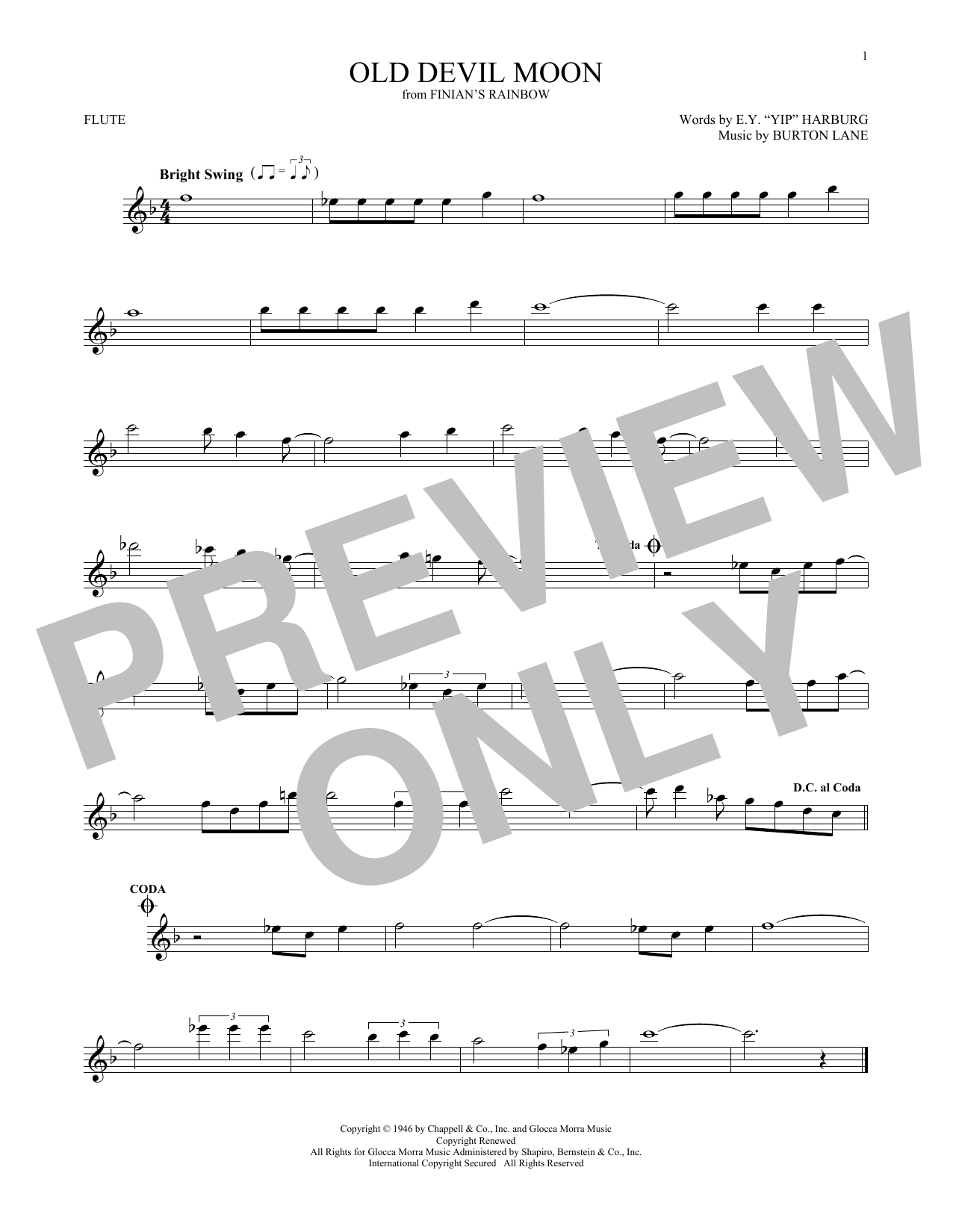 Product gallery: Page 1 of 1 Old Devil Moon, E.Y. Harburg