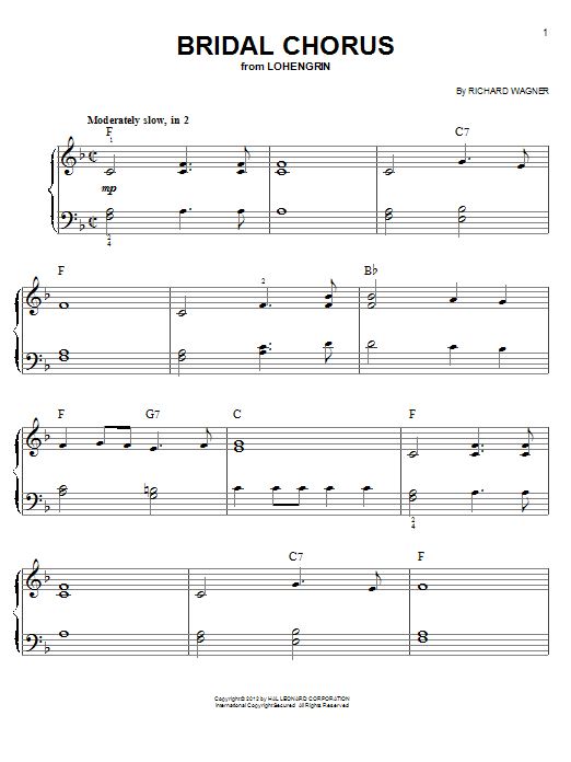 Produktbild zu: Bridal Chorus