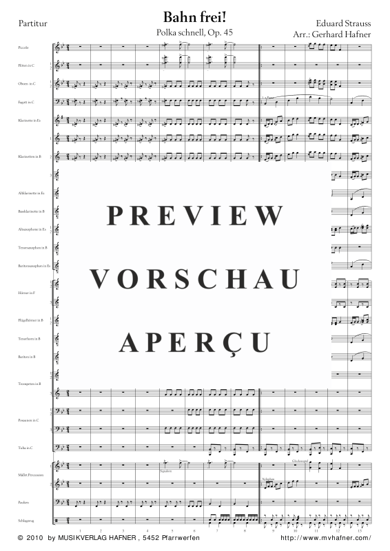 Product gallery: Page 6 of 11 Bahn frei, , (large wind orchestra)