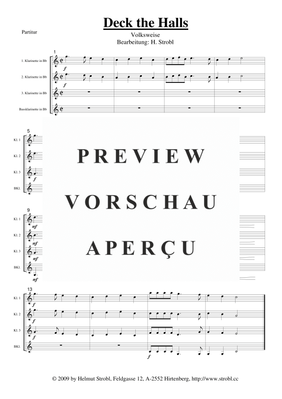 gallery: Deck the Halls, , Klarinettenquartett