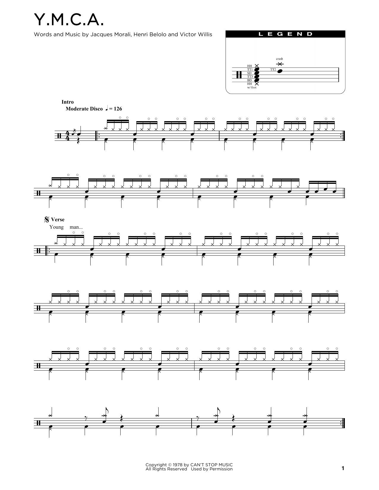 Product gallery: Page 1 of 1 Y.M.C.A., Village People