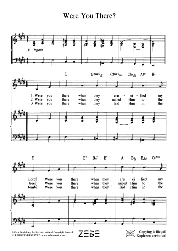 gallery: Were You There, , Voice and Piano