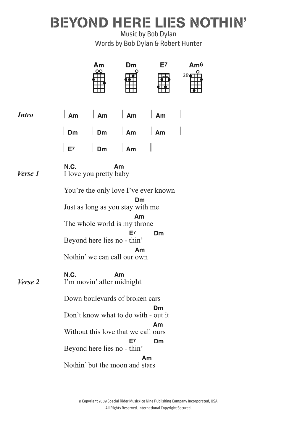 Produktgalerie: Seite 1 von 1 Beyond Here Lies Nothin', Bob Dylan, Gesang, Gitarre, Klavier