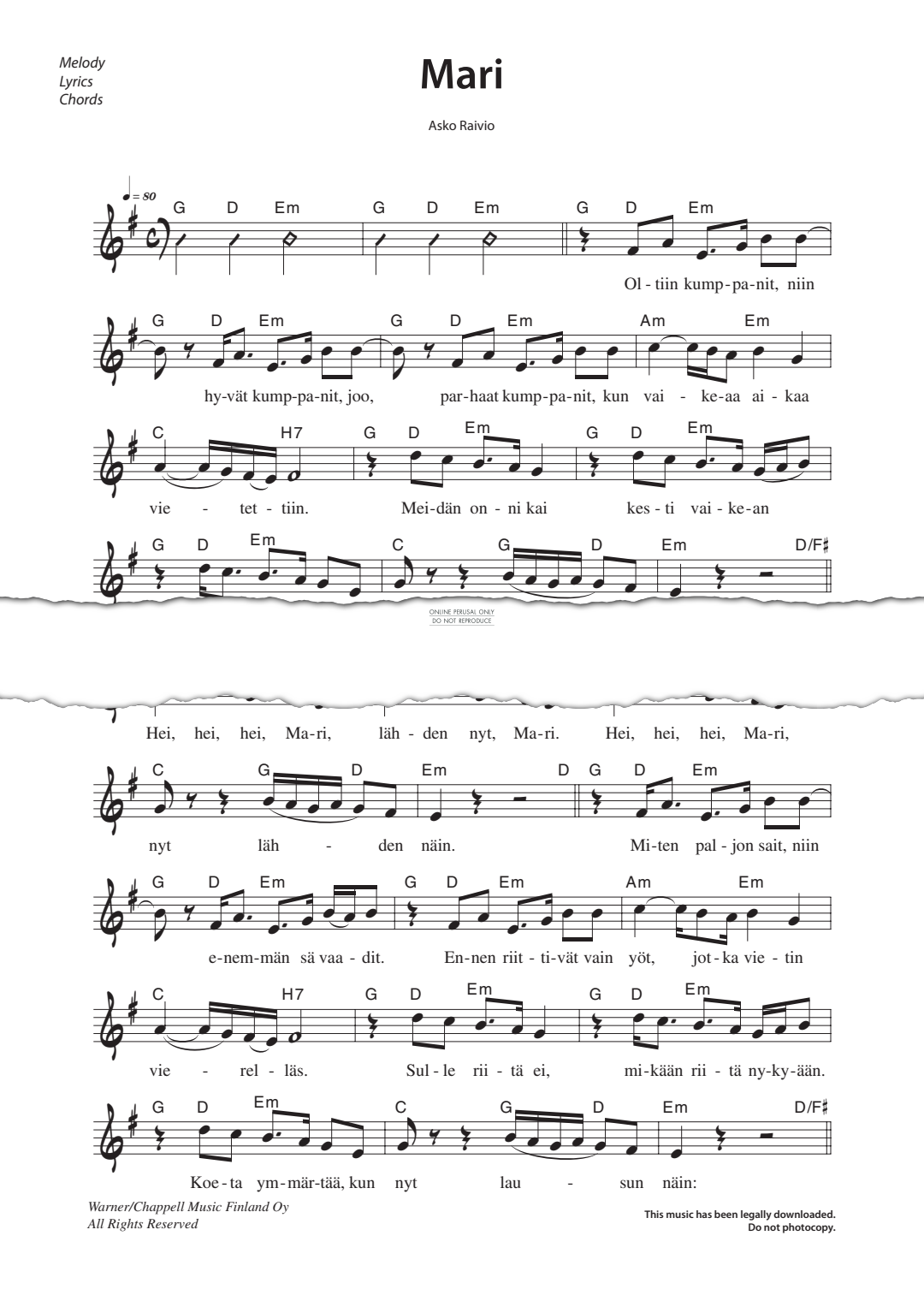 Product gallery: Page 1 of 1 Mari, 