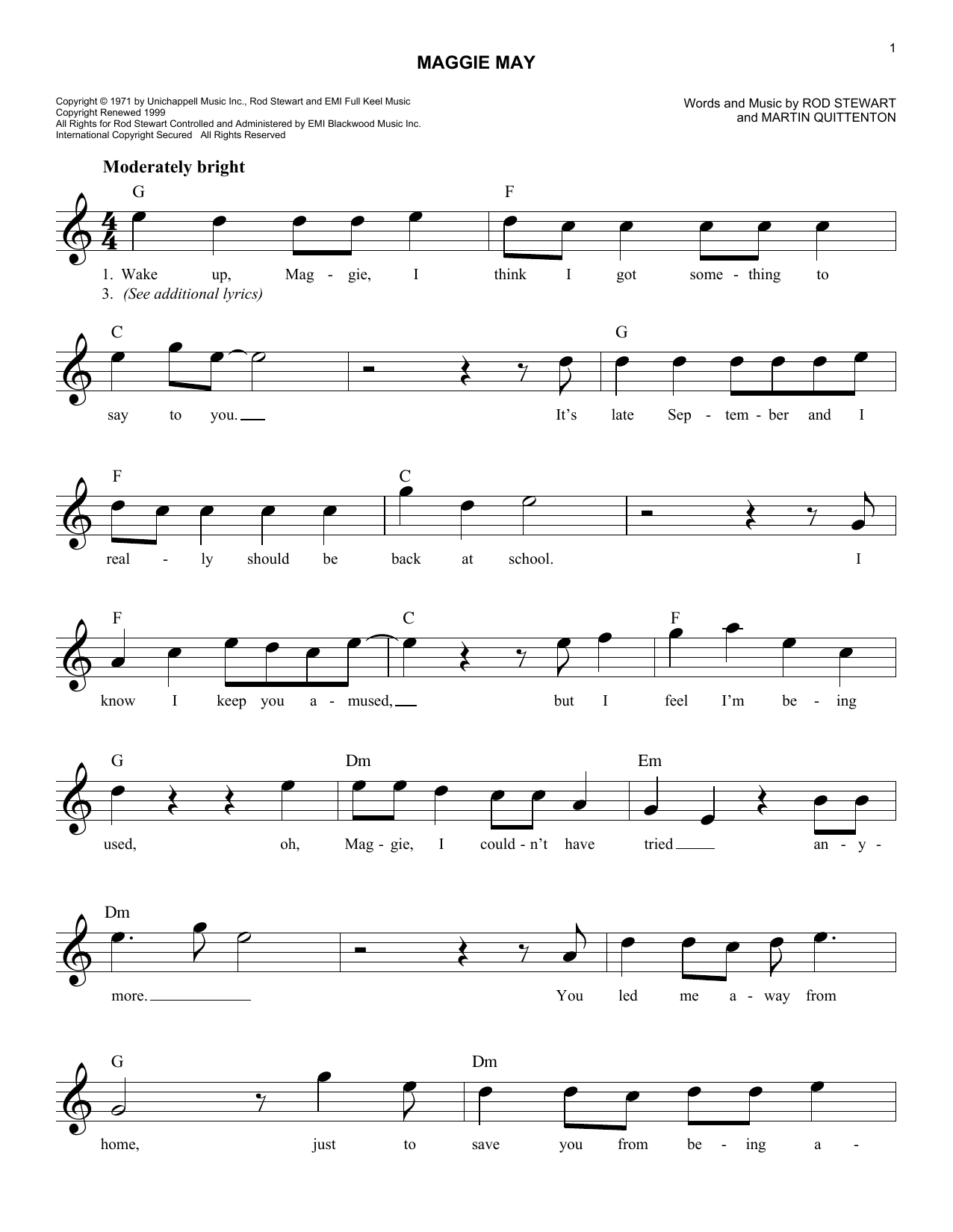 Produktbild zu: Maggie May