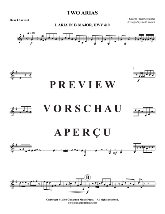 Product gallery: Page 9 of 21 Zwei Arien in Es-Dur , , (clarinet choir)