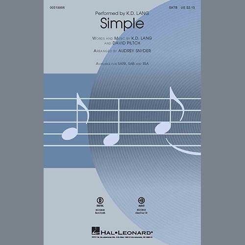 Produktbild zu: Simple (arr. Audrey Snyder)