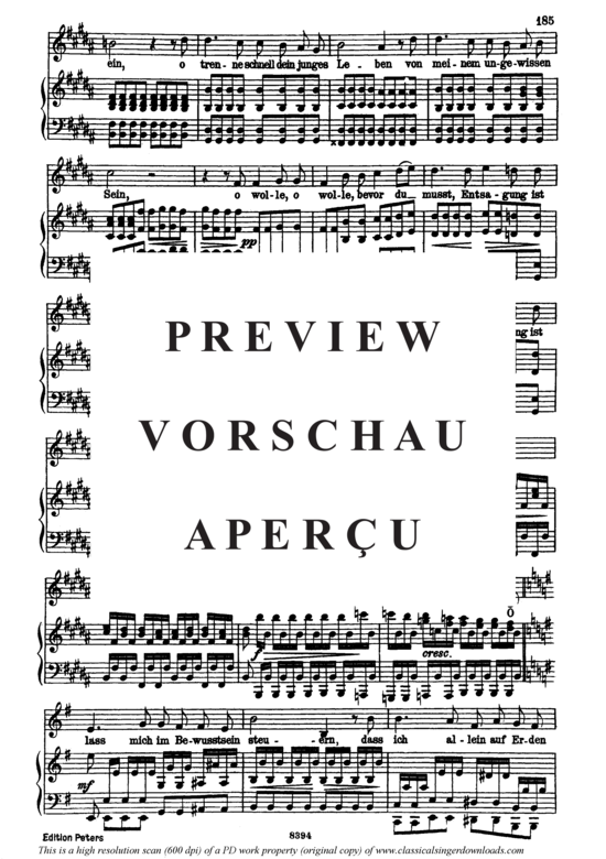 Product gallery: Page 6 of 13 Schiffers Scheidelied D.910, , High Voice and Piano