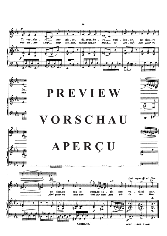 Product gallery: Page 5 of 5 Ritornerai fra poco, Schimon Adolph, Low Voice and Piano