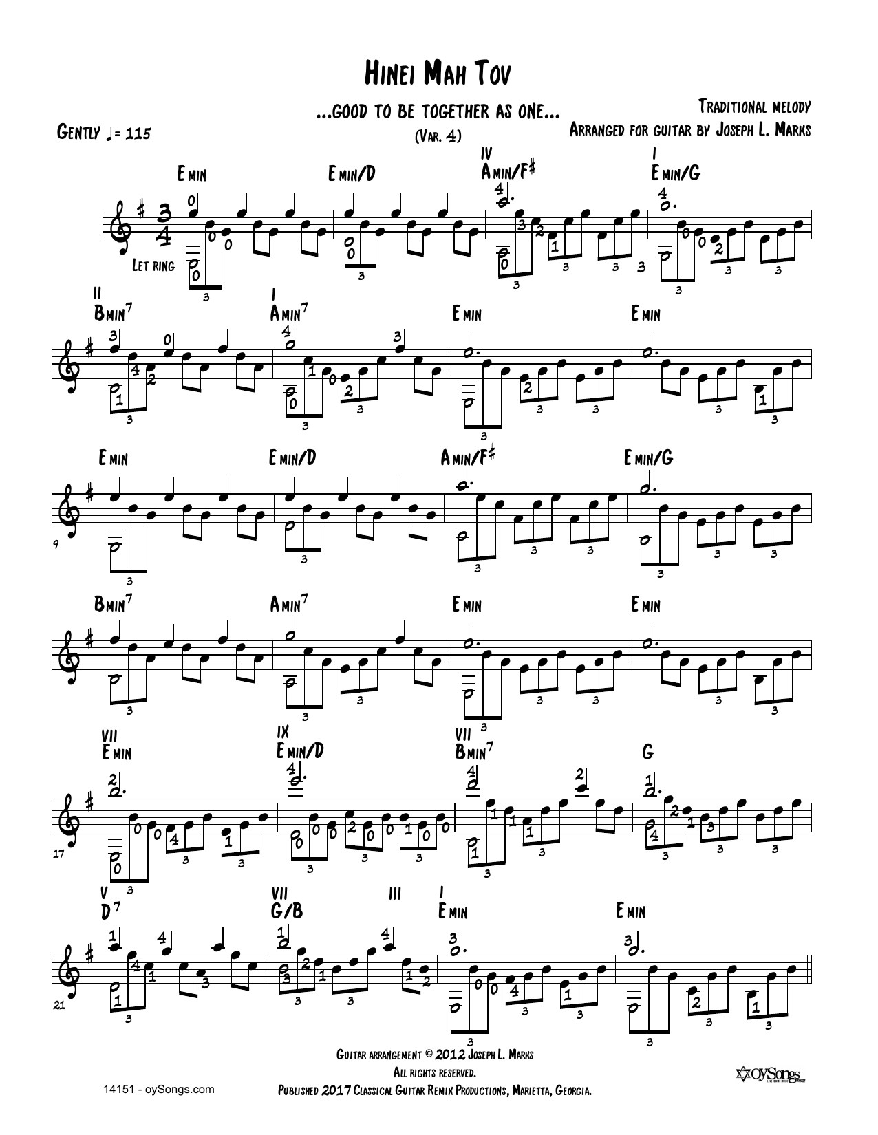 Produktbild zu: Heiveinu Shalom Aleichem Vars 1, 2, 3 (arr. Joe Marks)