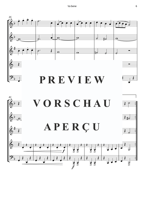 Produktgalerie: Seite 8 von 11 Va bene, Peter Kraus, (Holzbläserquintett)