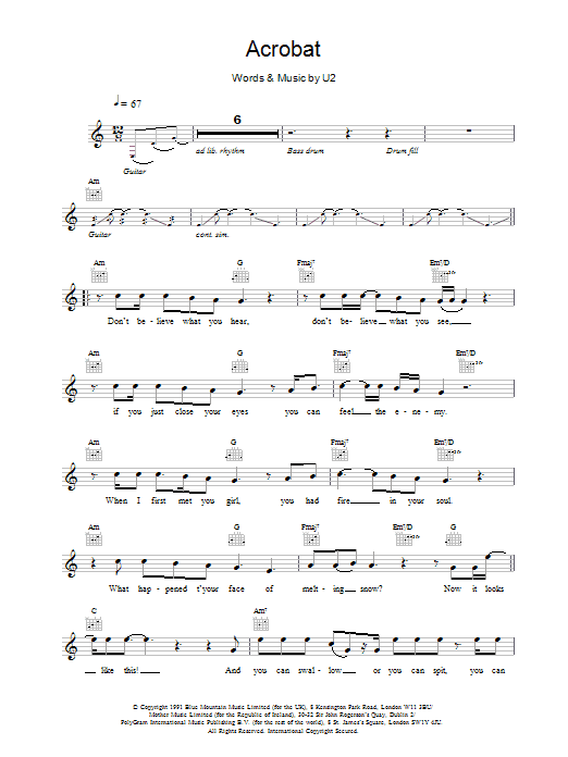 Produktgalerie: Seite 1 von 1 Acrobat, U2, Melodieinstrument