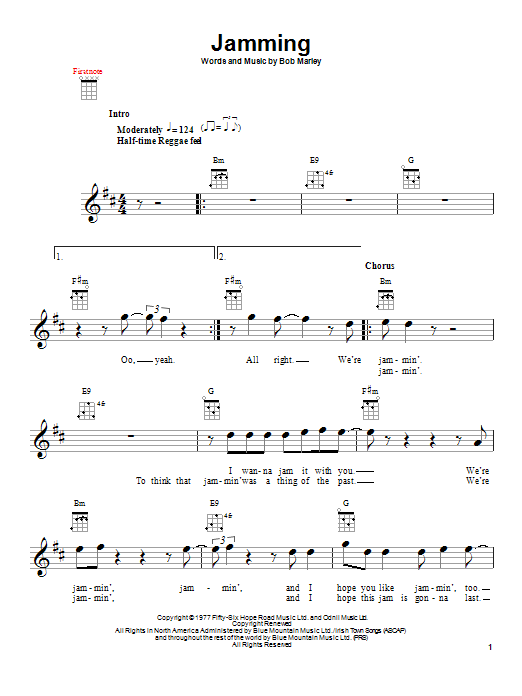 Product gallery: Page 1 of 1 Jamming, Bob Marley