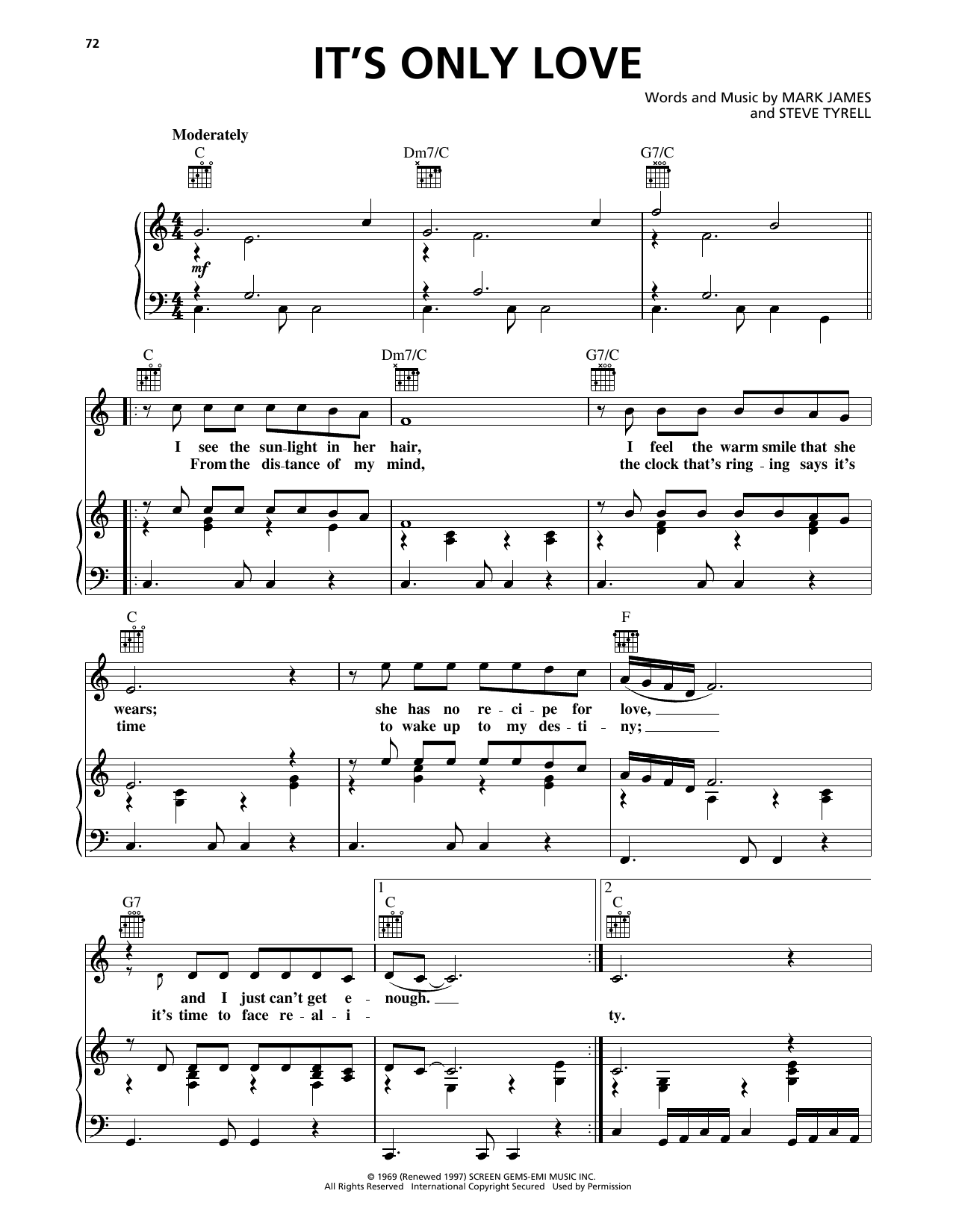 Produktbild zu:  It's Only Love - Elvis Presley