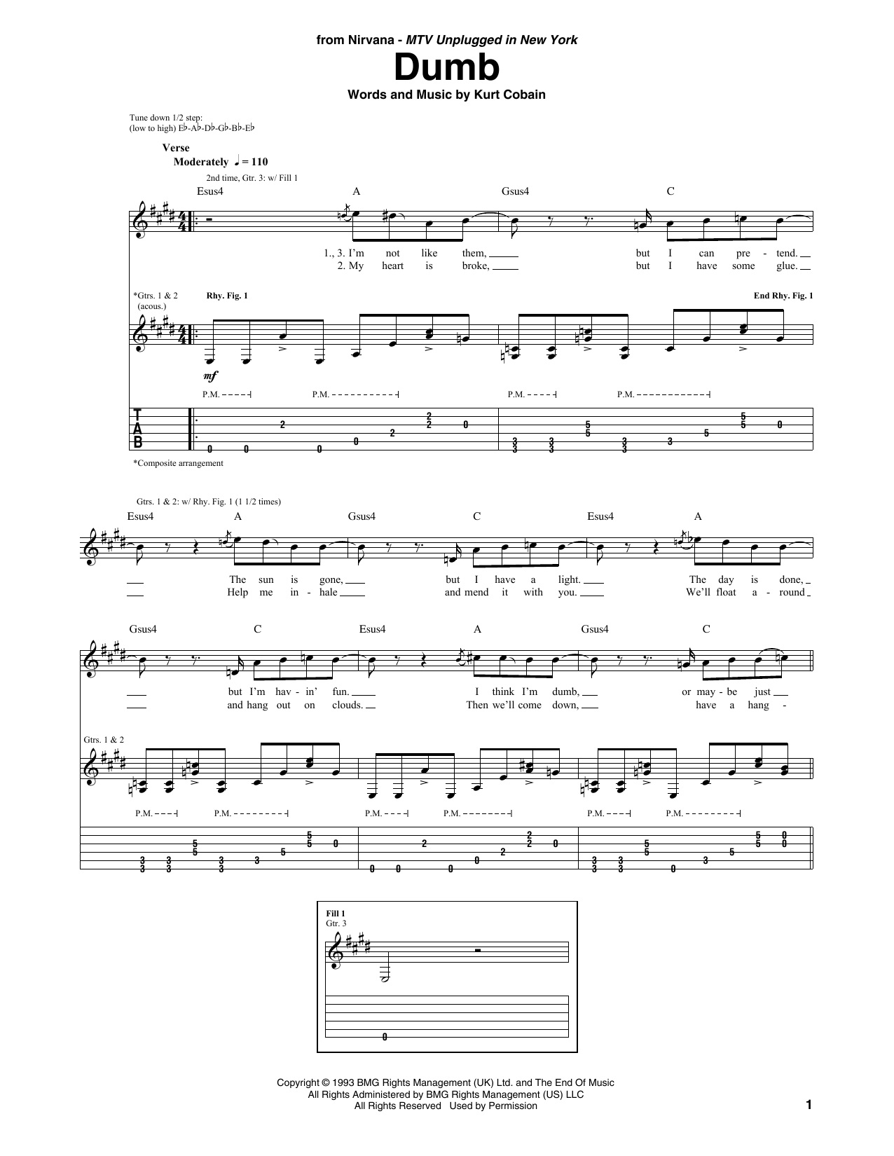 Produktgalerie: Seite 1 von 1 Dumb, Nirvana, Gitarre