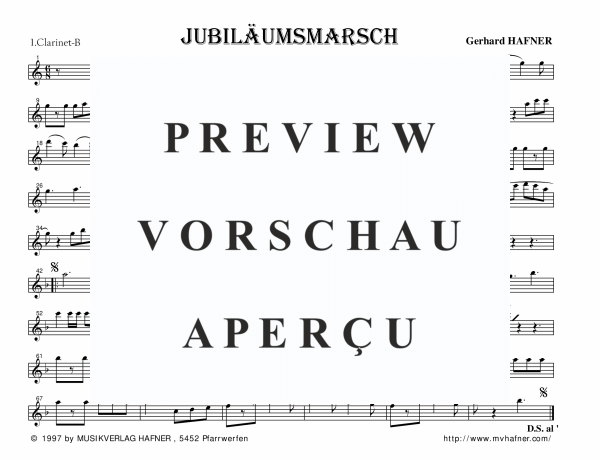 gallery: Jubiläumsmarsch, , (large wind orchestra)