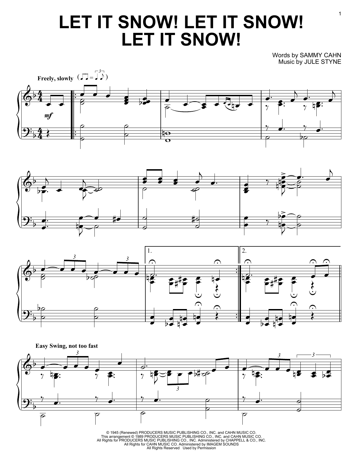 Product gallery: Page 1 of 1 Let It Snow! Let It Snow! Let It Snow!, Sammy Cahn