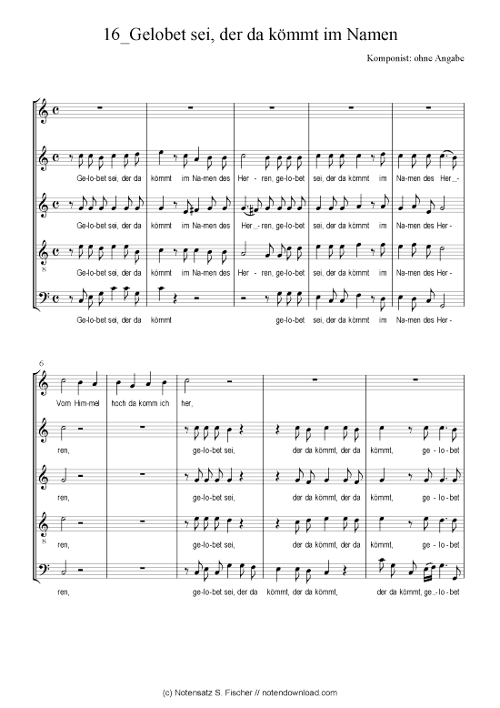 Product picture to: Gelobet sei, der da kömmt im Namen Weihnachtsmotette über Ps. 118,11-13