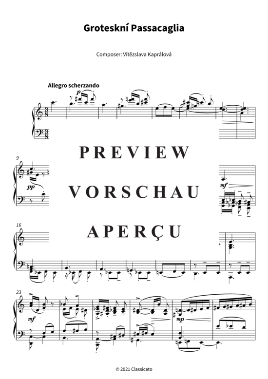Product gallery: Page 4 of 8 Groteskní Passacaglia , , Piano Solo