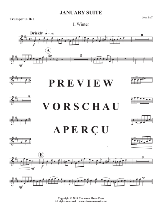 Produktgalerie: Seite 15 von 21 January Suite , , (Blechbläser Quintett)