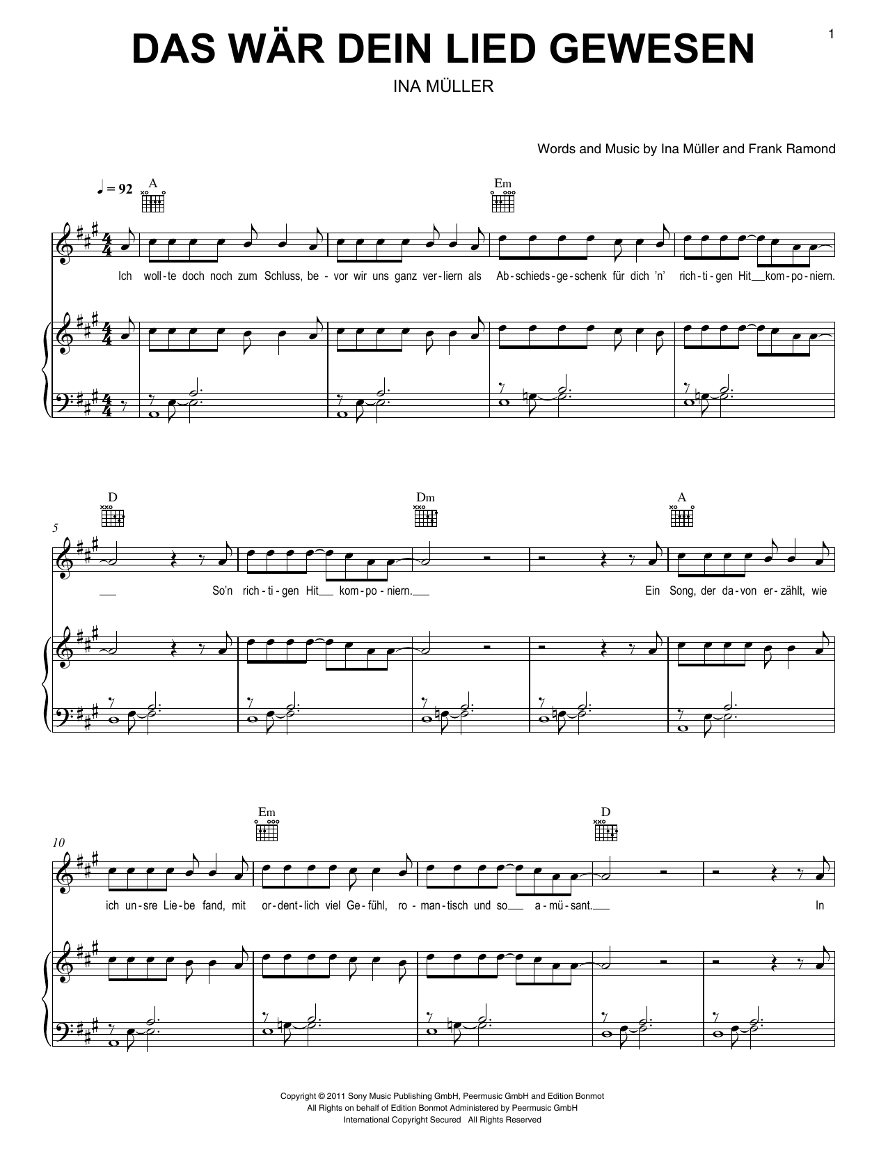 Produktbild zu: Das wär dein Lied gewesen
