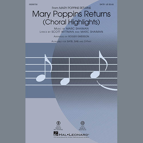 cover: Mary Poppins Returns (Choral Highlights) (arr. Roger Emerson), Marc Shaiman & Scott Wittman, Chor