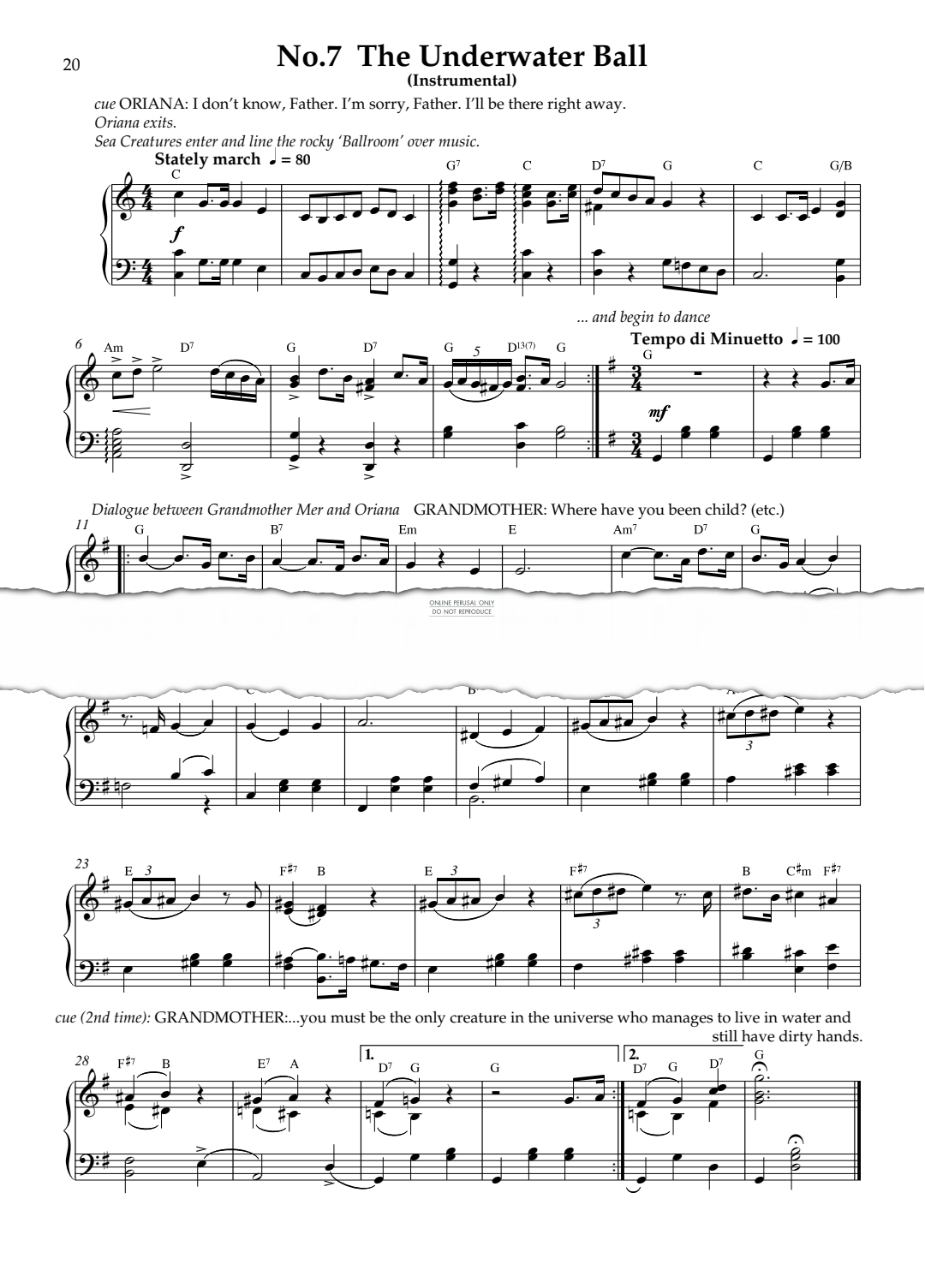 gallery: The Underwater Ball (from The Mermaid), Carl Davis, Klavier