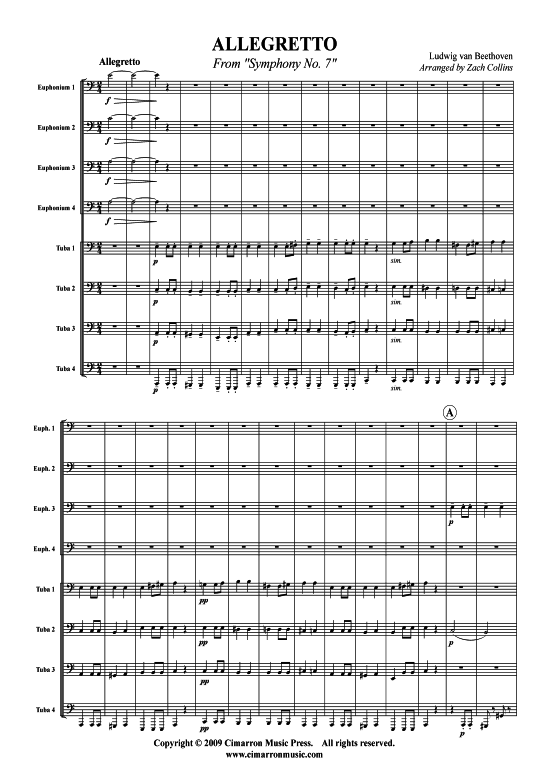 Product picture to: Allegretto Ludwig van Beethoven