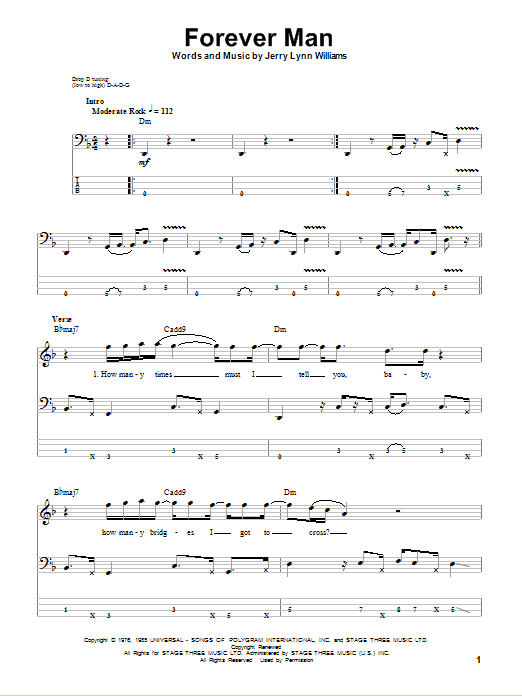 Produktgalerie: Seite 1 von 1 Forever Man, Eric Clapton, E-Bass