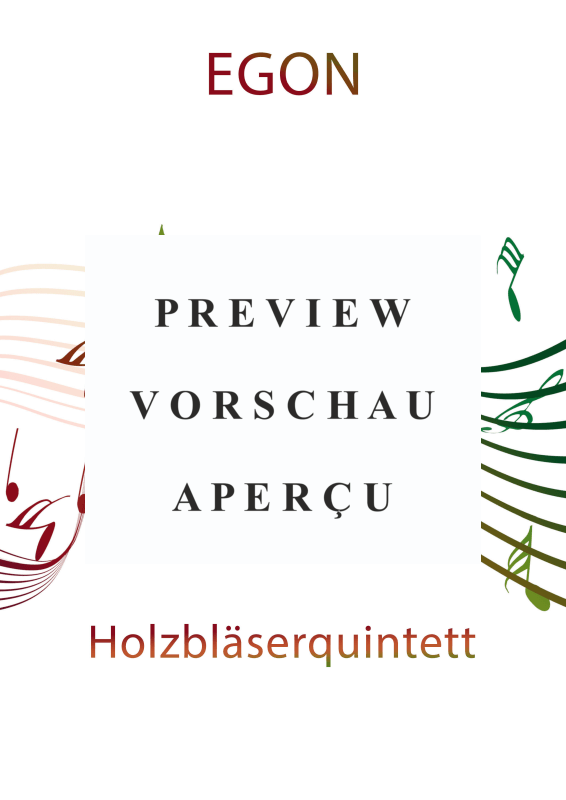 Produktgalerie: Seite 2 von 11 Egon - Schwungvoller Tango-Schlager, , Holzbläse Quintett