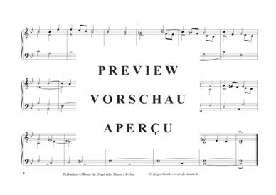 gallery: Präludien =Album für Orgel oder Piano , , (B-Dur)