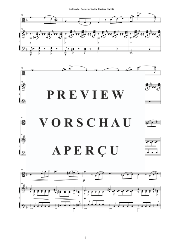 Produktgalerie: Seite 7 von 11 Nocturne No.6 Op.186, , Viola und Klavier