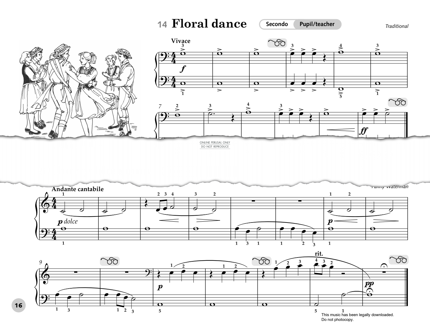 Produktgalerie: Seite 1 von 1 Floral Dance, Traditional, Klavier