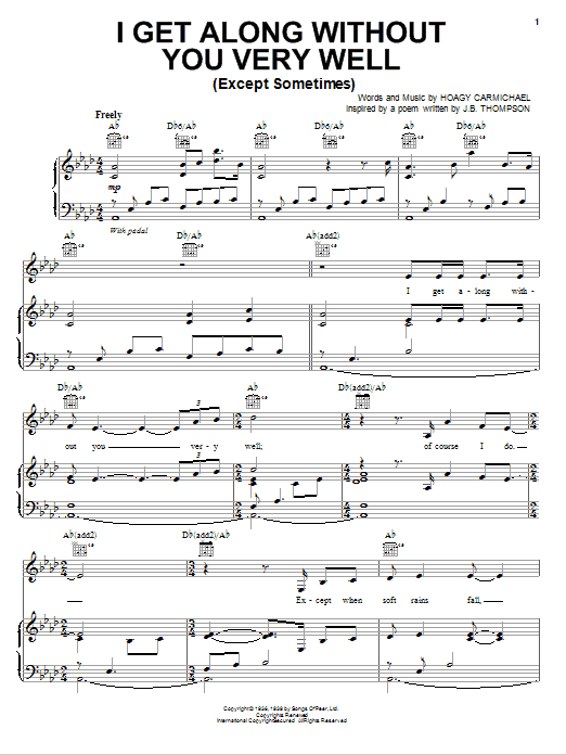 Produktbild zu: I Get Along Without You Very Well (Except Sometimes)
