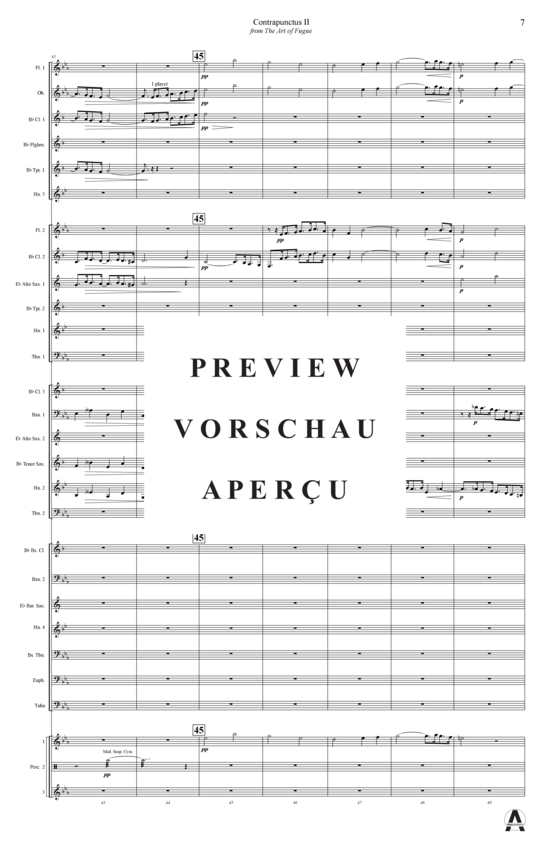 Produktgalerie: Seite 10 von 15 Contrapunctus 2 aus Kunst der Fuge , , (Concert Band)