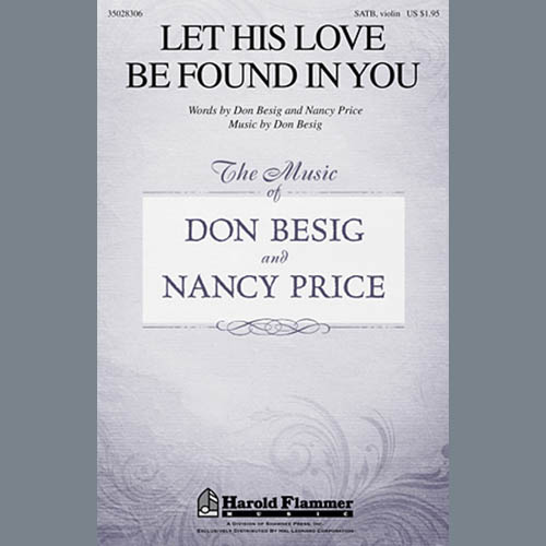 cover: Let His Love Be Found In You, Don Besig, Chor
