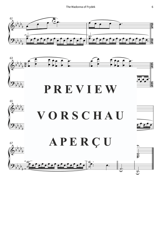 Produktgalerie: Seite 8 von 8 The Madonna of Frydek - No. 4 from On the Overgrown Path, , Klavier Solo