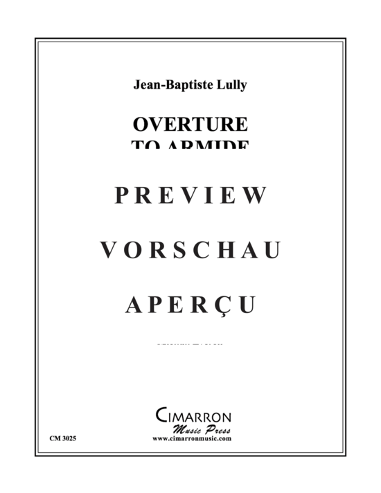 Produktgalerie: Seite 2 von 10 Ovrture to Armide , , (Blechbläserquintett)