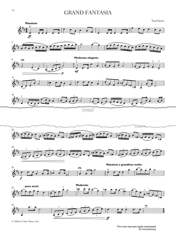 Produktgalerie: Seite 1 von 1 Grand Fantasia, Paul Harris, Violine