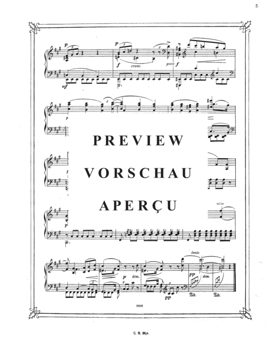 Product gallery: Page 3 of 3 Gedenkblatt , , Piano Solo