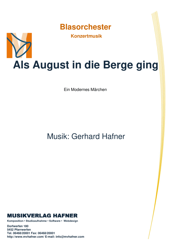 Product picture to: Als August in die Berge gingGerhard Hafner