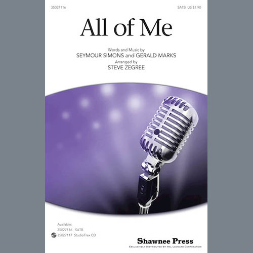 cover: All Of Me, Steve Zegree